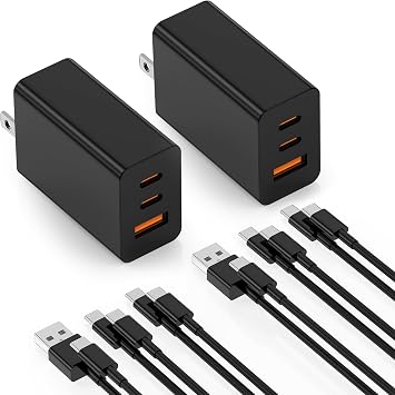 65W Super Fast Charger PD3.0&5/10FT USBC Cable for Samsung Galaxy S26 Ultra