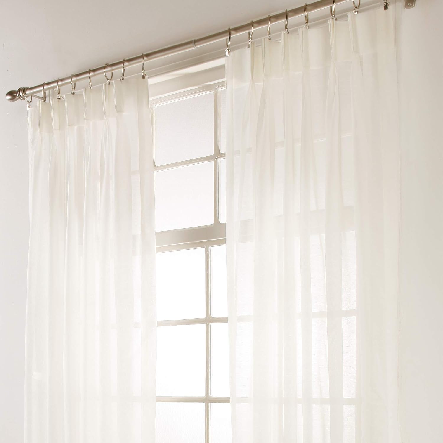 Stylemaster Splendor Pinch Pleated Drapes Pair, 2 of 48" by 63", Beige