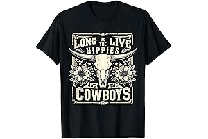 Long Live The Hippies And The Cowboys Country T-Shirt: Timeless Style for...