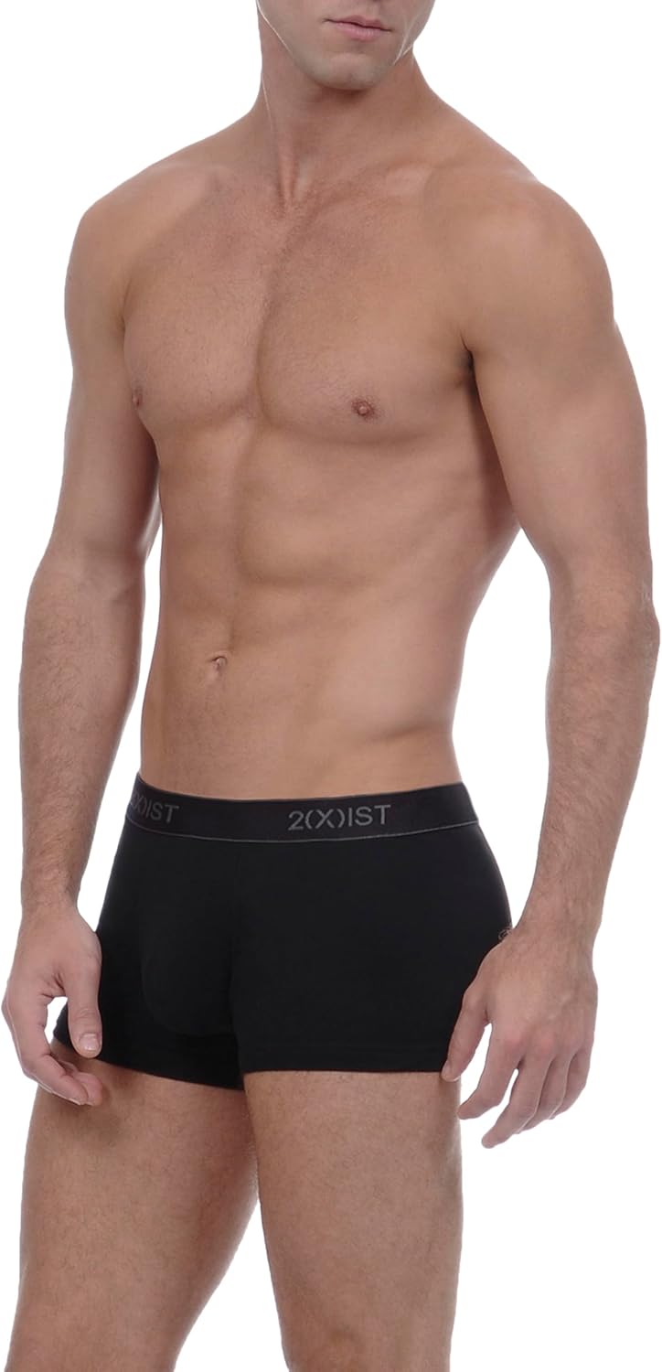 2(X)IST Men's Essential Cotton No Show Trunk 3-Pack - Image 4