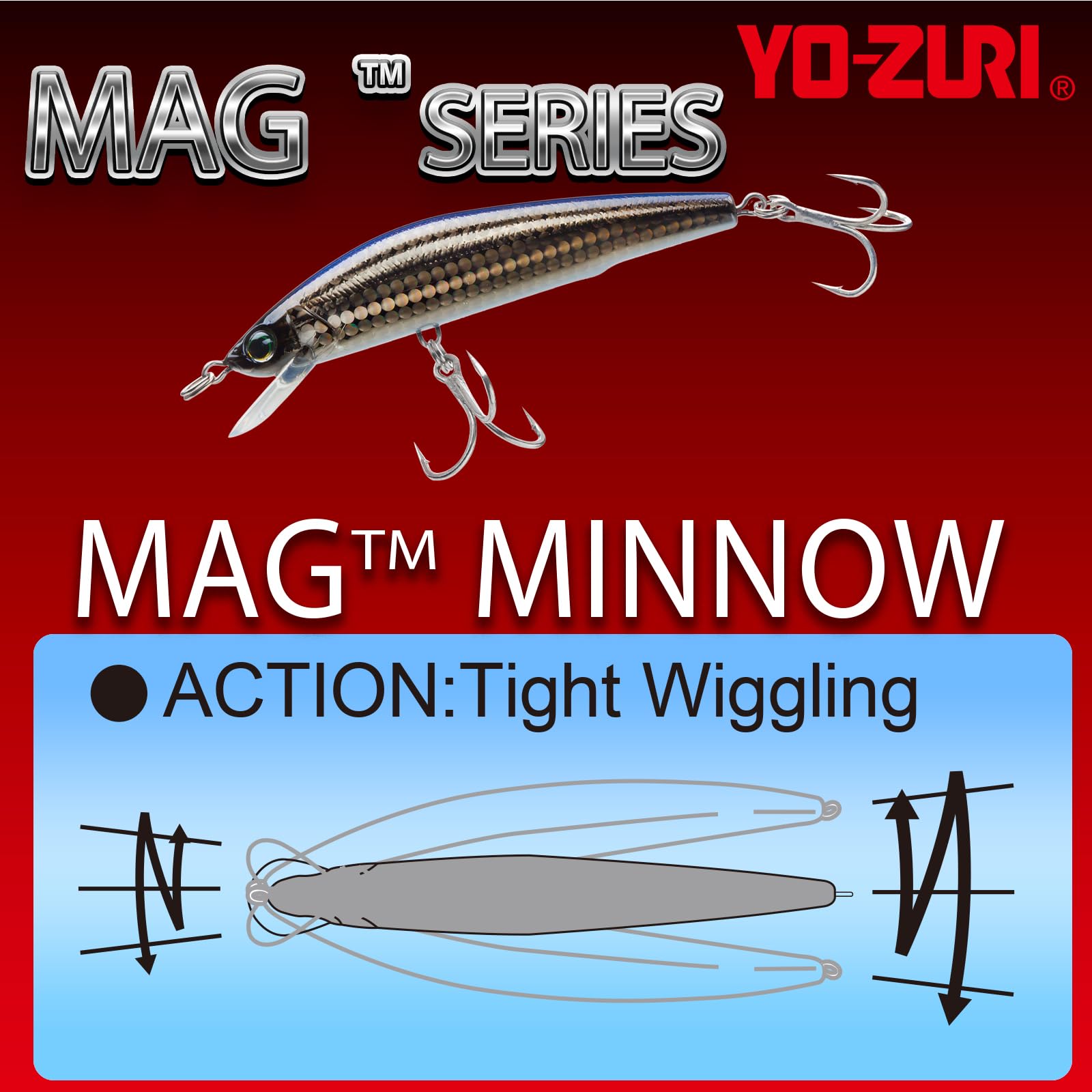 Amazon.com: Yo-Zuri Floating Magnum Minnow 105mm - 4.125 Inch