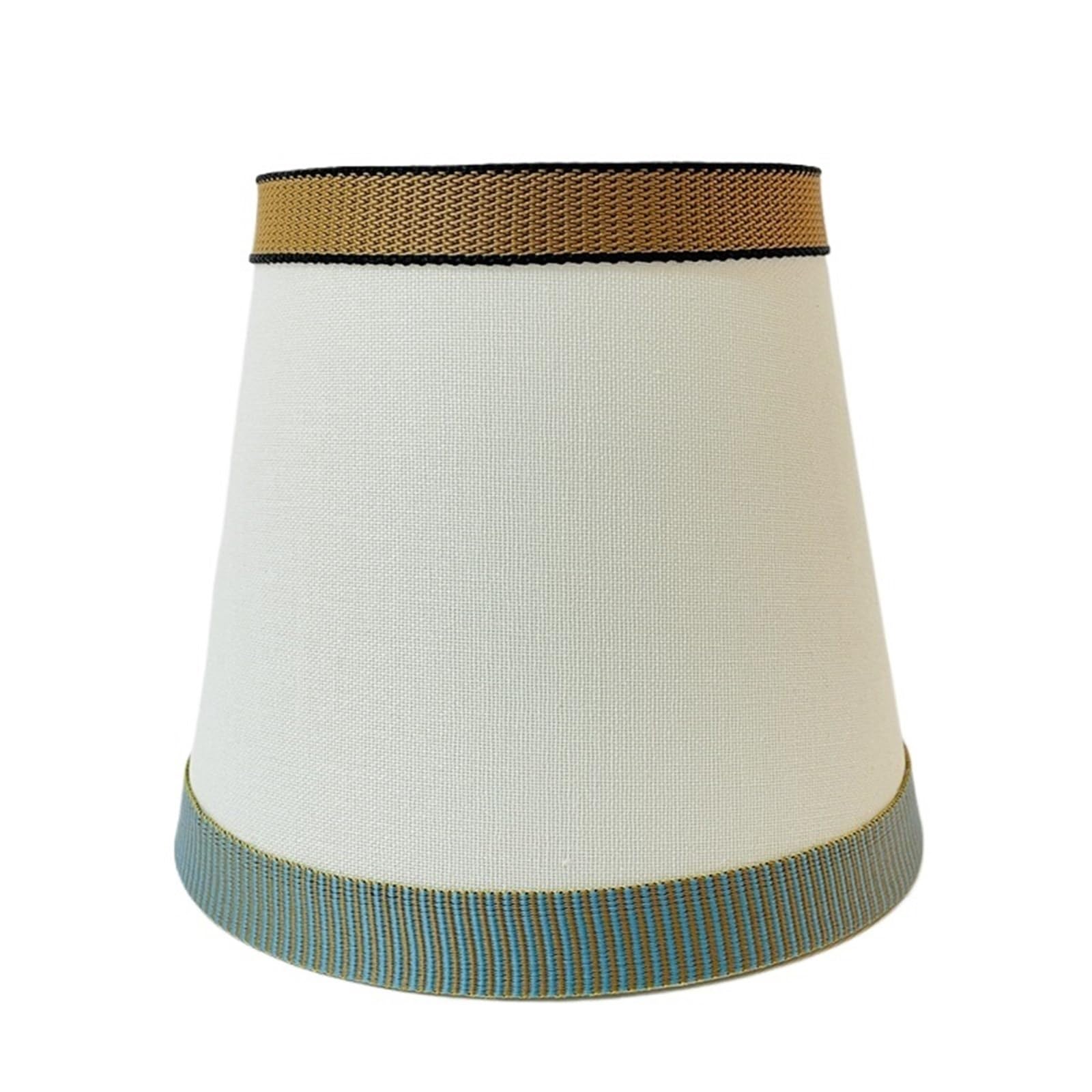 HKYBCF Lamp Shade Colorful Edge Lampshade Hotel Bedroom Desk Lamp Table Night Accessories for Bedroom(Beige)