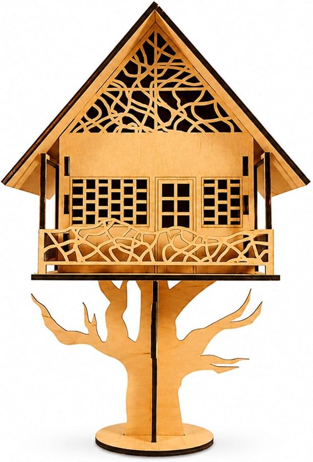 ALG Wood Design Tree House Ağaç Ev Maketi - Görsel 3