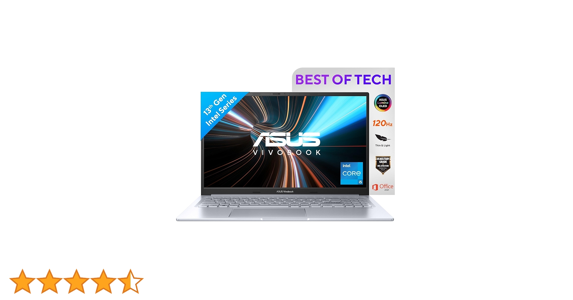 ASUS Vivobook 15X OLED,2.8K (2880 x 1620) 16:9,Intel Core i5-1335U