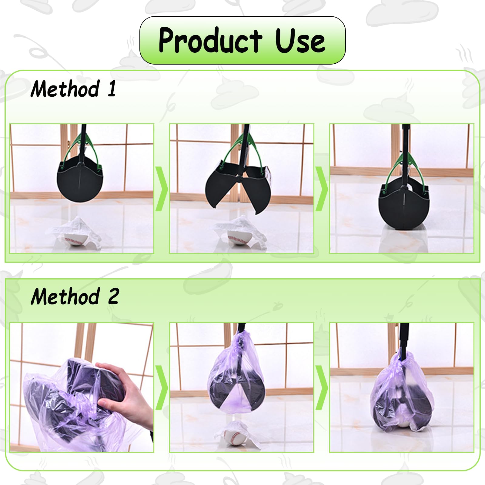 Paletta per Cacca Cani, 45cm Animale Domestico Pooper Scooper, Palette per Escrementi Cani, Pieghevole, Molla ad Alta Elasticità, Raccogli Cacca Cane, Scoop di Poop Dog per Cani e Gatti