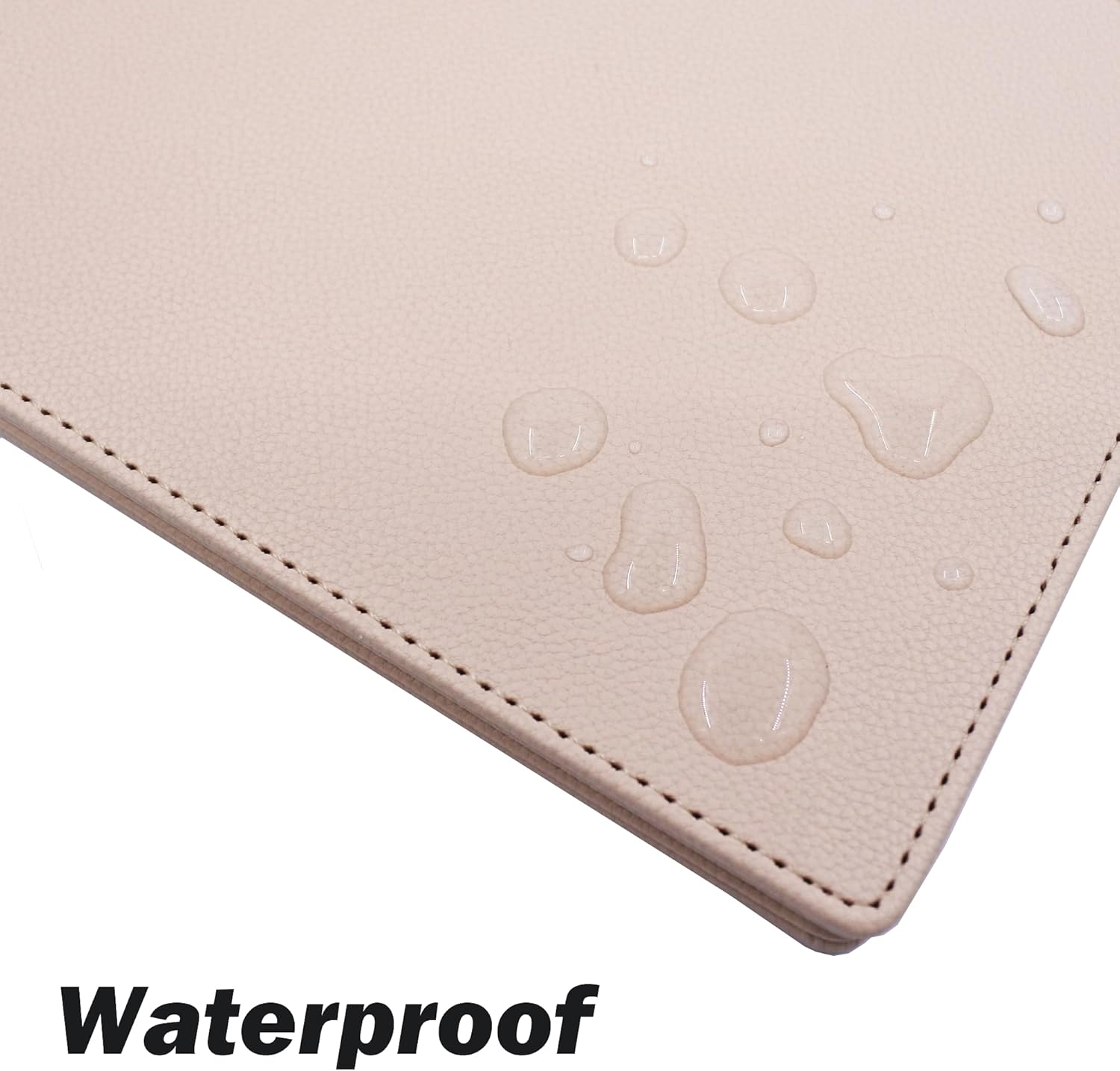 Junior Discbound Journal PU Leather Covers(1 Pair) Compatible with Circa Arc TUL and Happy Planner(Khaki,Junior)