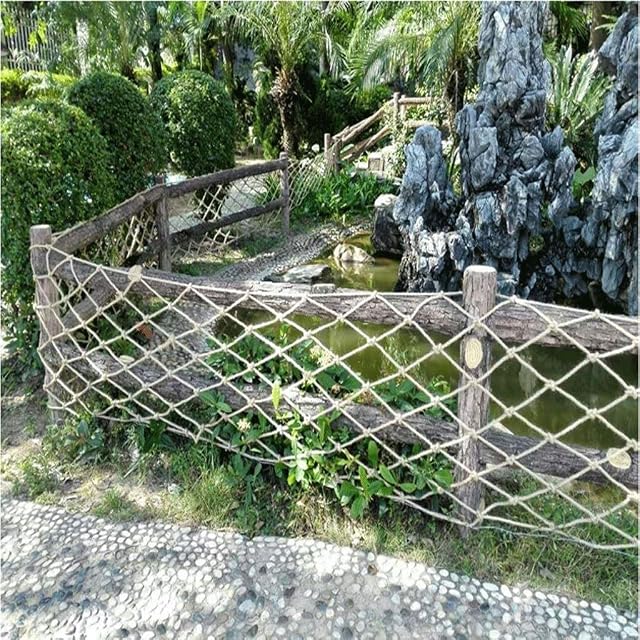 Foto 4 de 6 de MJHETCY Red Decorativa, Cuerda Trenzada para protección, Blanca Red de Seguridad para niños, Red de protección