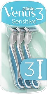 3 شفرات حلاقة فينوس حساسة للاستعمال مرة واحدة للنساء من جيلايت - 3 قطع