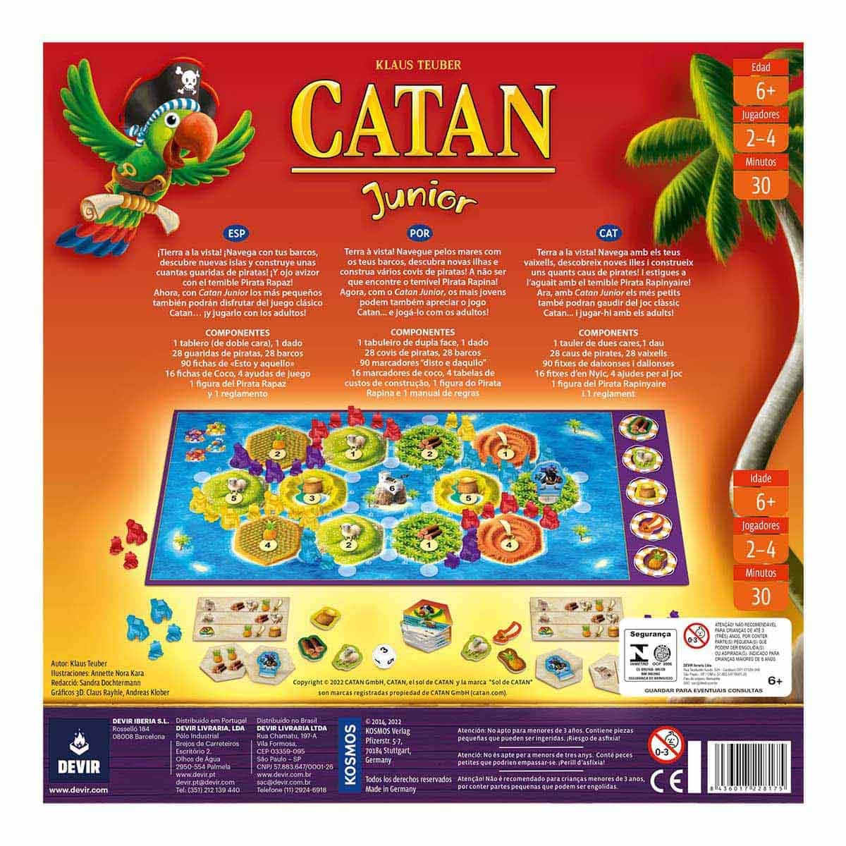 Devir Catan Junior gra planszowa (hiszpańska), kataloński i portugalski (BGCATJU)
