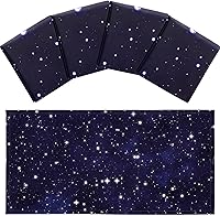 Hortsun 4-Pack 4x2 Ft Magnetic Fluorescent Light Covers for Drop Ceilings - Starry Sky Filters for Office, Classroom, Home, Hospital