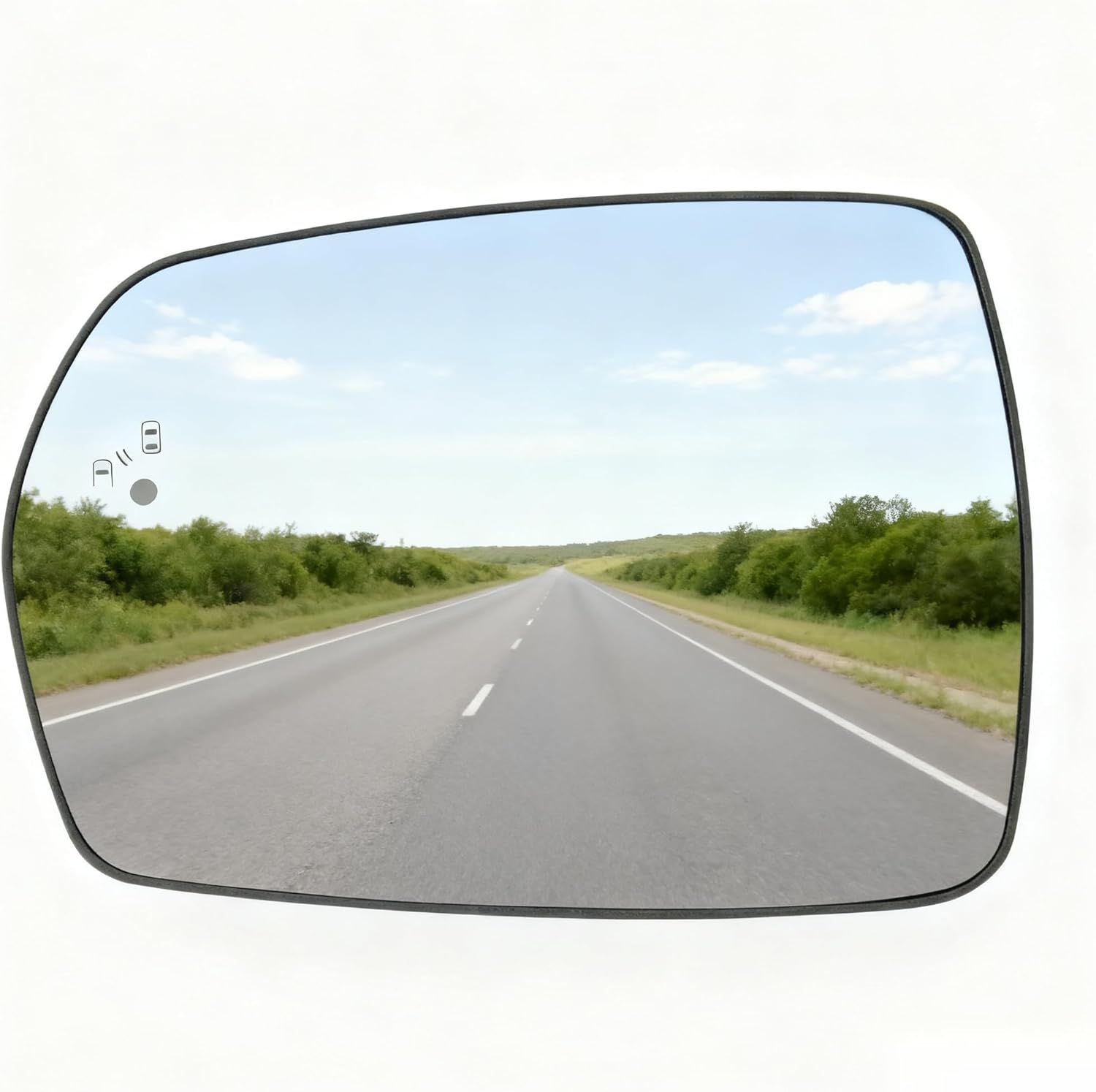 Left Side Mirror Replacement For Ford Edge 2015-2021,Driver Side Mirror Glass with Blind Spot, Power Heated, Replaces FT4Z-17K707-J,FT4Z17K707J