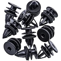 Vista 1 de Rexka Clip de retención para panel de moldura de puerta, 10 Uds. 11519032 para camionetas GM Chevy Buick GMC Hummer Nylon negro