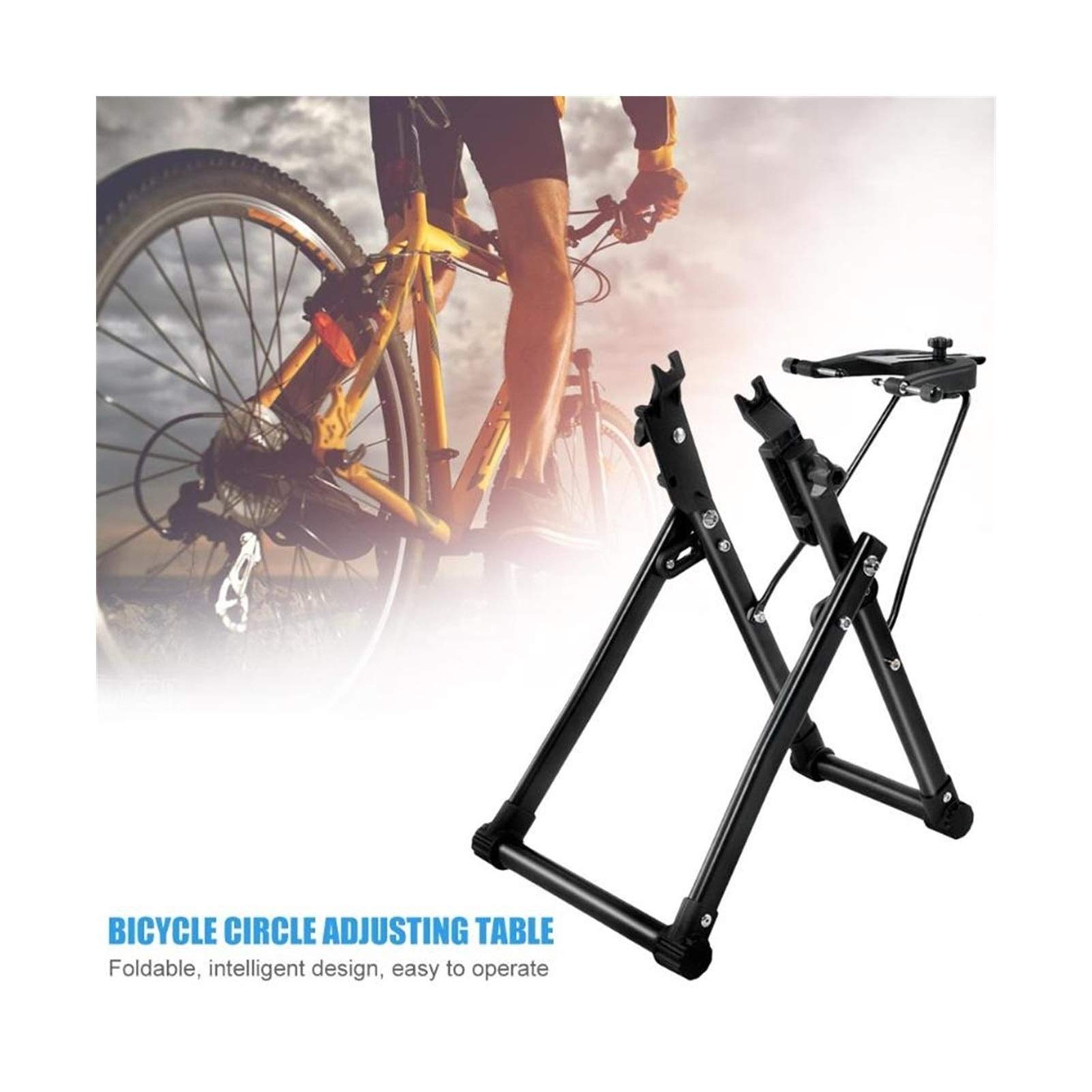 Pied Velo Support Réparation Vélo Pliable Teraysun - Hauteur Réglable 114-173cm - Capacité 30kg Support Vtt