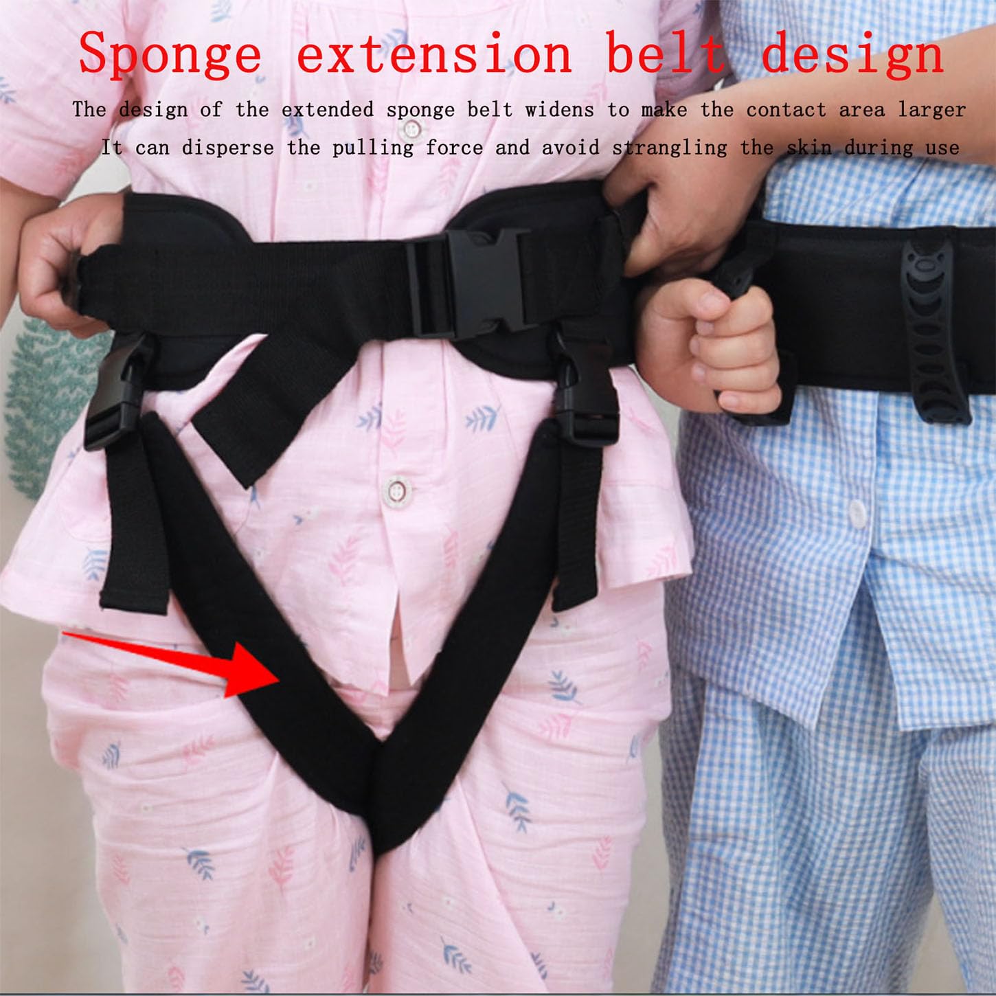 Cinturón De Transferencia De Pacientes,Cinturón De Seguridad con Perneras Y Manejas,Sujeción Silla De Ruedas,Eslinga para Personas Mayores Y Discapacitadas,Reutilizable,M