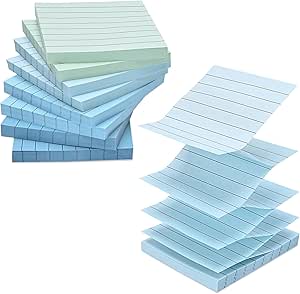 BAYTORY 640-Sheet Gradient Pop-Up Sticky Notes - 3x3 Inch Lined Memo Pads For Office, School, Home (Pink)