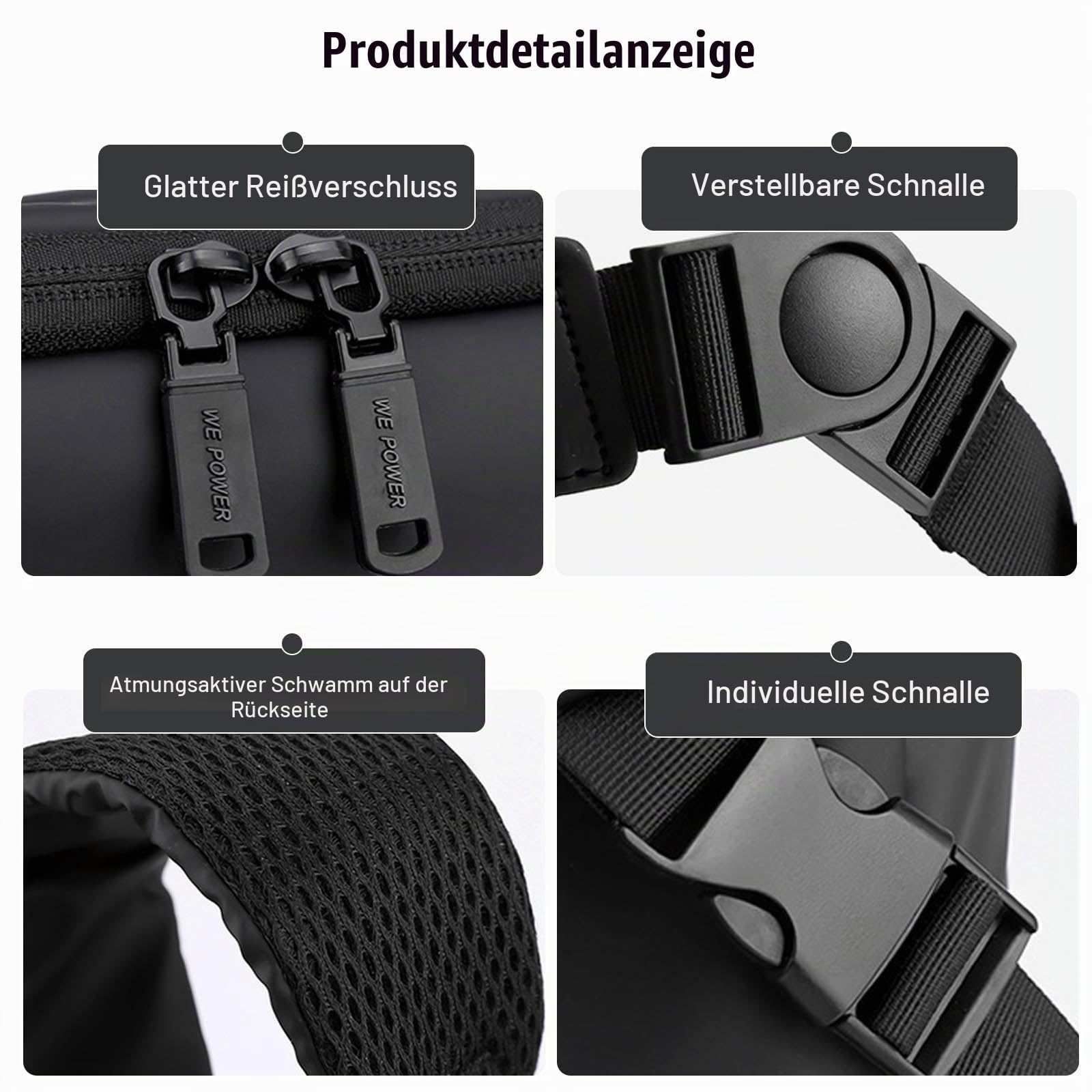 FANDARE Ultraleich Umhängetasche Herren Schultertasche Männer Hängetasche Arbeitstasche Nylon Messenger Bag für Alltag Freizeit Arbeit Büro Reisen Schule Wasserdicht Herren-Schultertaschen Dunkelblau