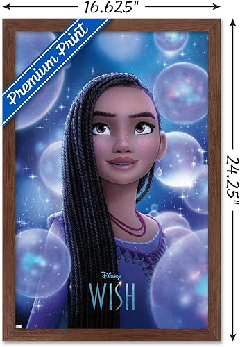Vista 64 de Trends International Disney Wish Asha - Póster de pared de una hoja Paquete de póster y clip