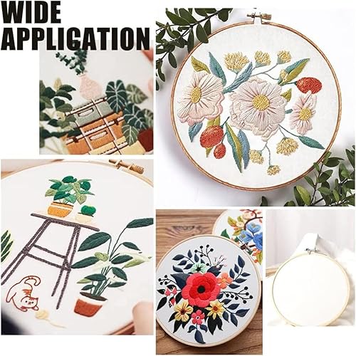 Miniatura 5 de BENECREAT 14 piezas de tela de algodón blanco bordado, 10 x 10 pulgadas, tela cuadrada Aida de algodón para punto de cruz para hacer ropa artesanal