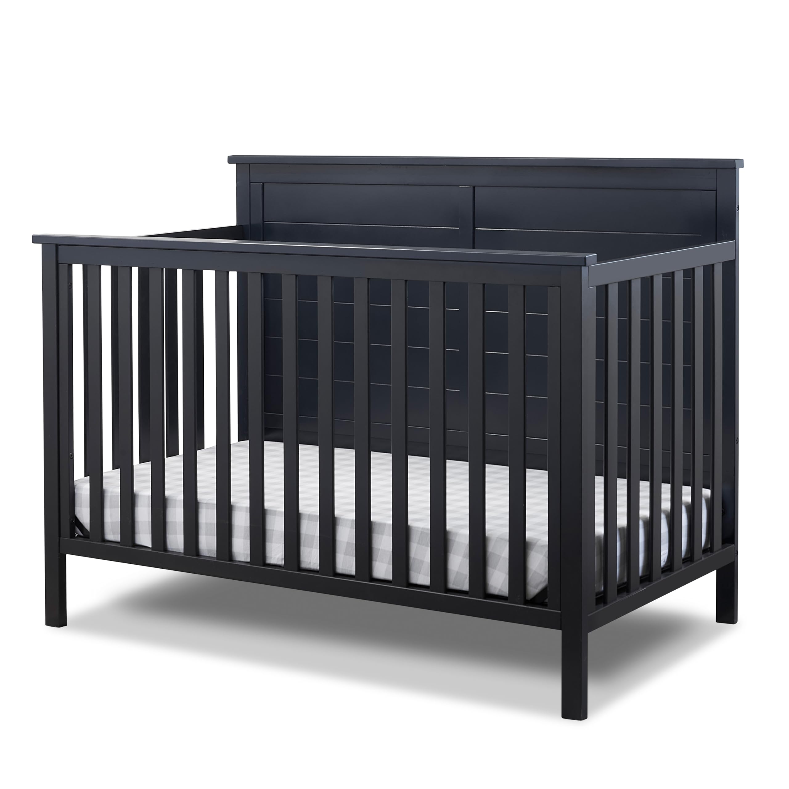 Sorelle Furniture Ashley Crib, Classic 4-in-1 Convertible Pannel Crib, Baby Crib Made of Wood, Non-Toxic Finish, Wooden Baby Bed, Toddler Bed, Child’s Daybed and Full-Size Bed, Nursery Furniture