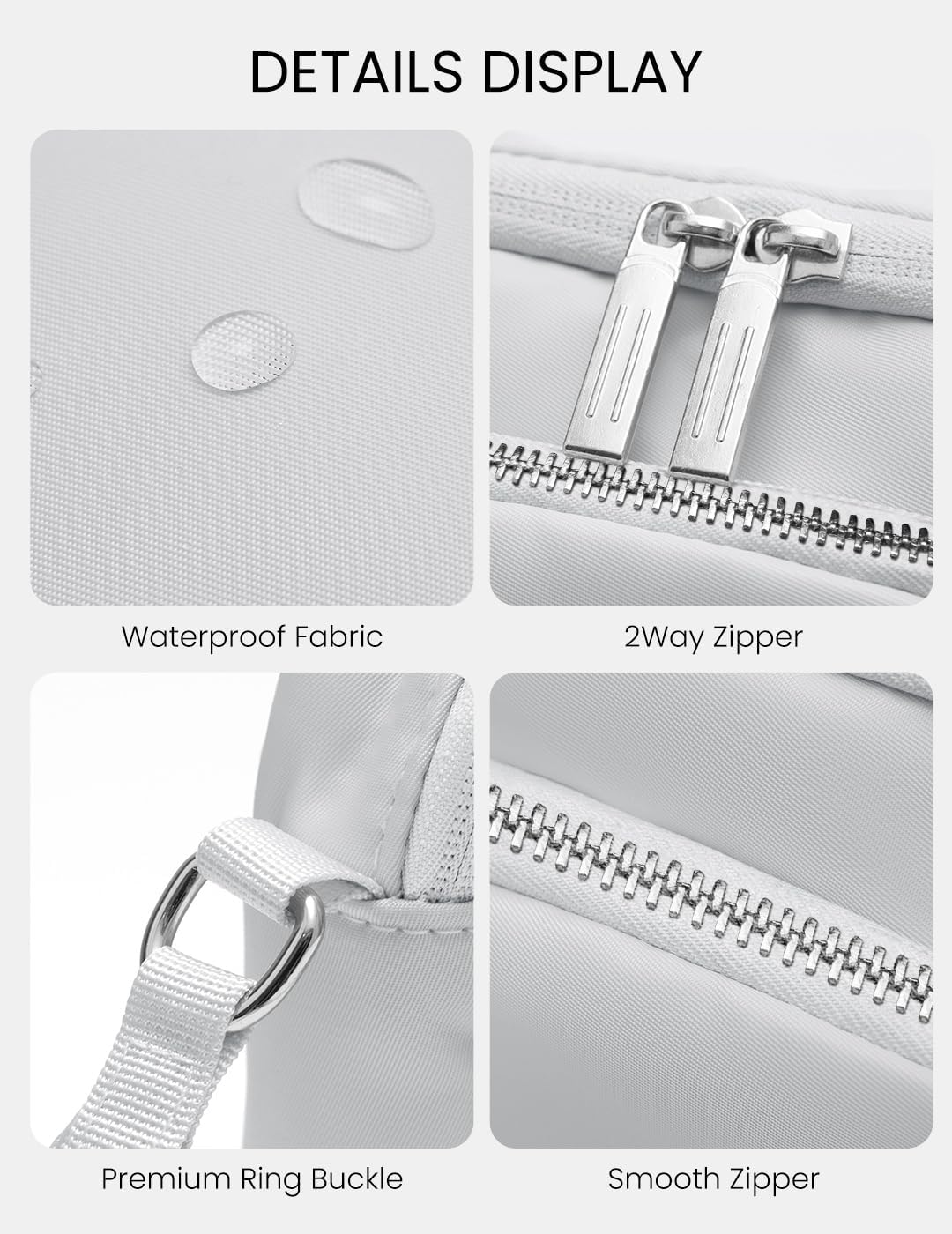 MEXS Everywhere Crossbody Bag 2L Metal Hardware, Casual Crossbody Bags for Women Travel Purse Shoulder Handbags Wallet - Image 6