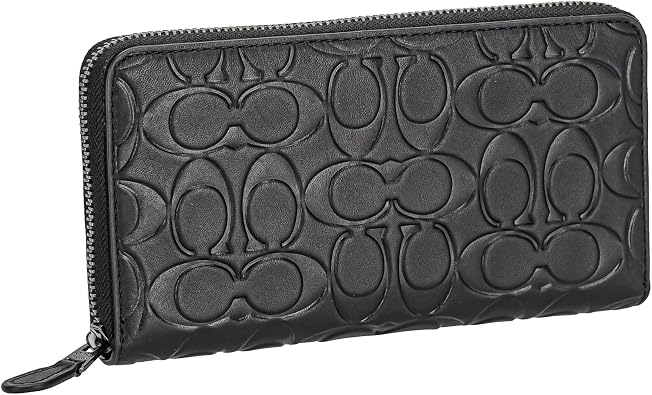 Coach CE551 Mens QB/BK Long Wallet Round Zipper