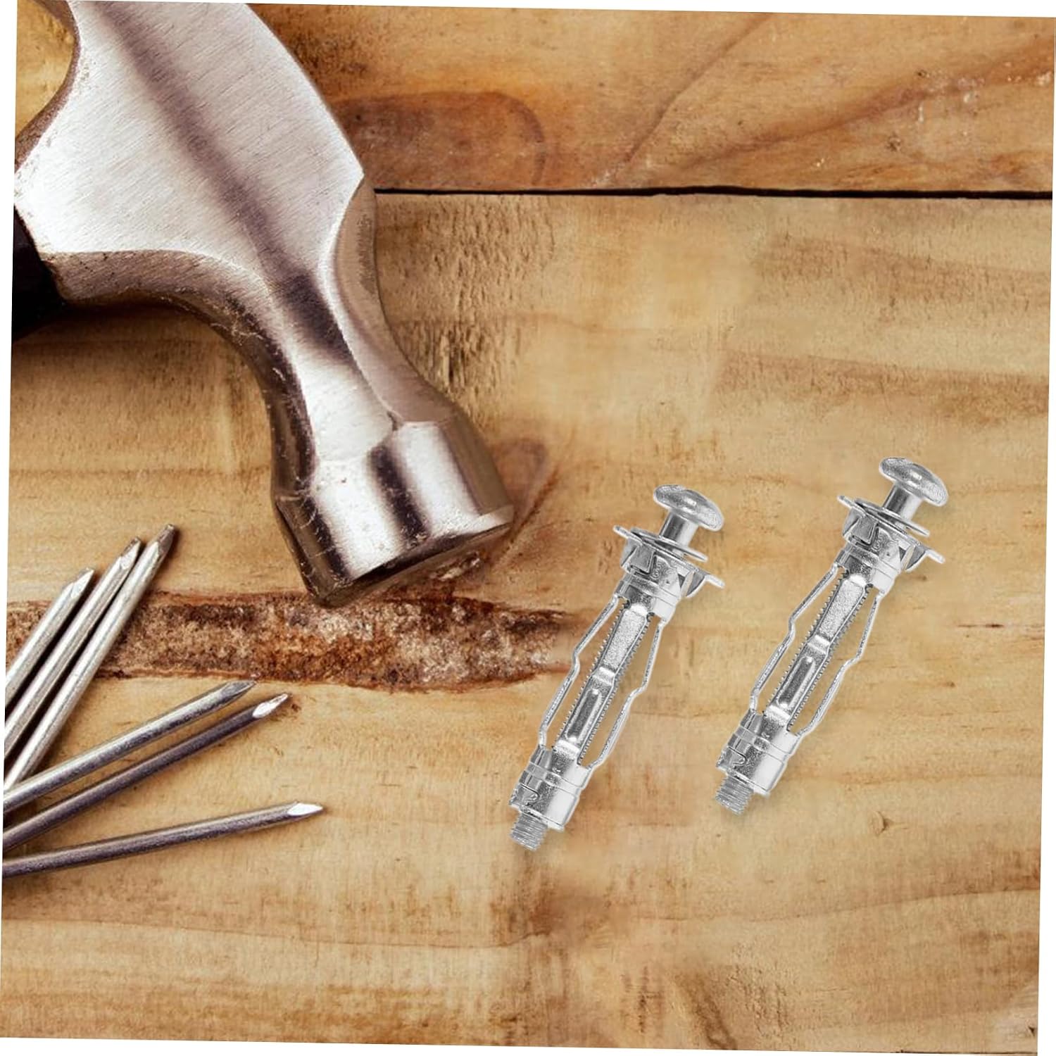 Luxshiny 30Pcs Heavy Duty Drywall Hollow Wall Anchors Kit Expansion Nuts for Secure Fixing Screw Fasteners for Plasterboard and Thin Wall Applications