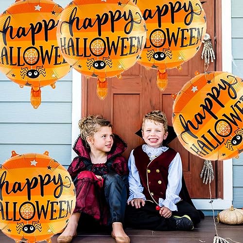 Miniatura 3 de Globos de fuente de Halloween, globos de papel de aluminio de Halloween para suministros de fiesta temática de Halloween, decoraciones de fiesta de