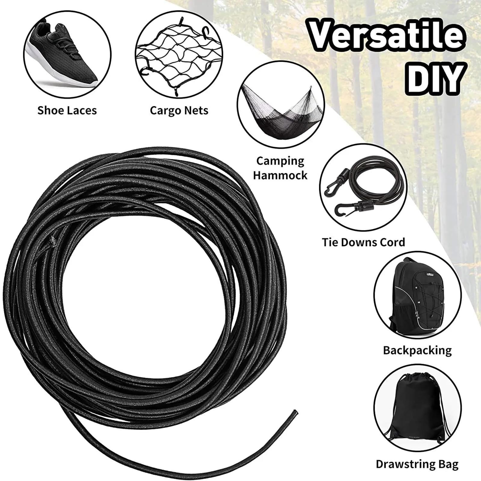 Bandas elásticas Banda elástica ancha y plana Cuerda elástica resistente de 20 metros, color blanco y negro, de 1 a 5 mm, ideal for coser prendas y accesorios de bricolaje. Blanco, 2 mm.(Schwarz,1mm)