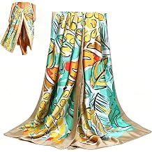 EQLEF Tropical Leaf Print Beach Sarong, 70.9 35.4in Polyester Cover Up, Lightweight Quick Dry Pareo Wrap Skirt for Women, Beach, Pool, Holiday, Swimwear Cover