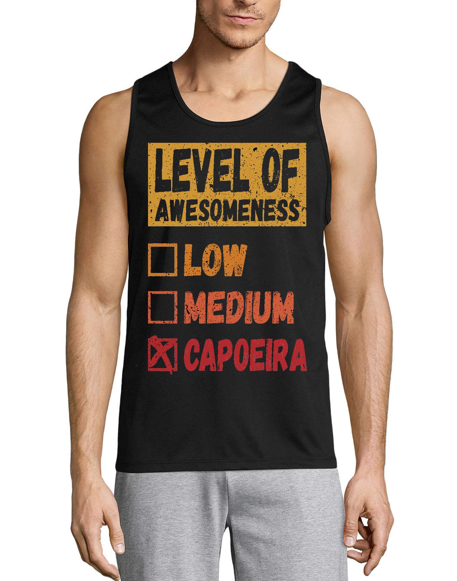Camiseta sin mangas Capoeira de algodón transpirable contra el sudor 3