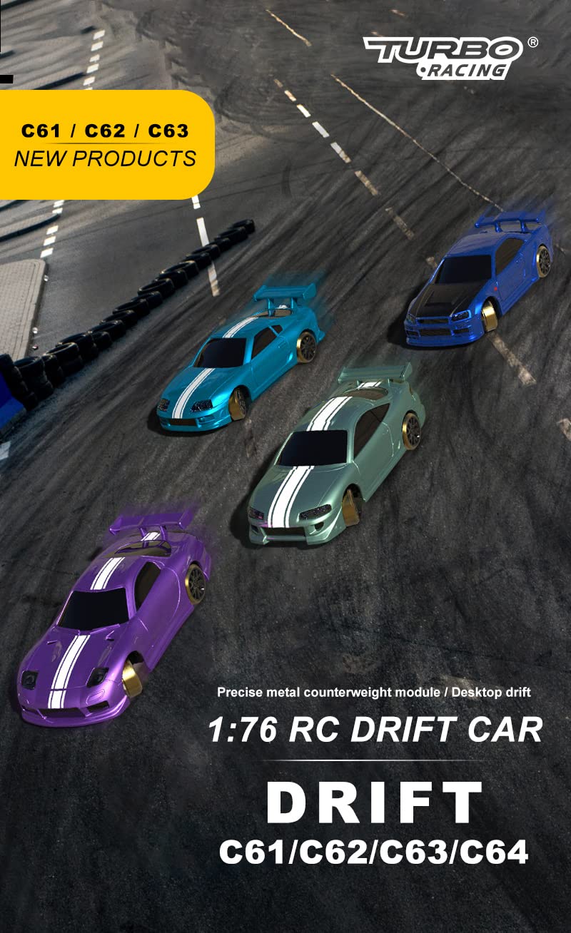 Amazon.co.jp: 技適認証済み 1:76 ターボレーシング ドリフトカー C61 