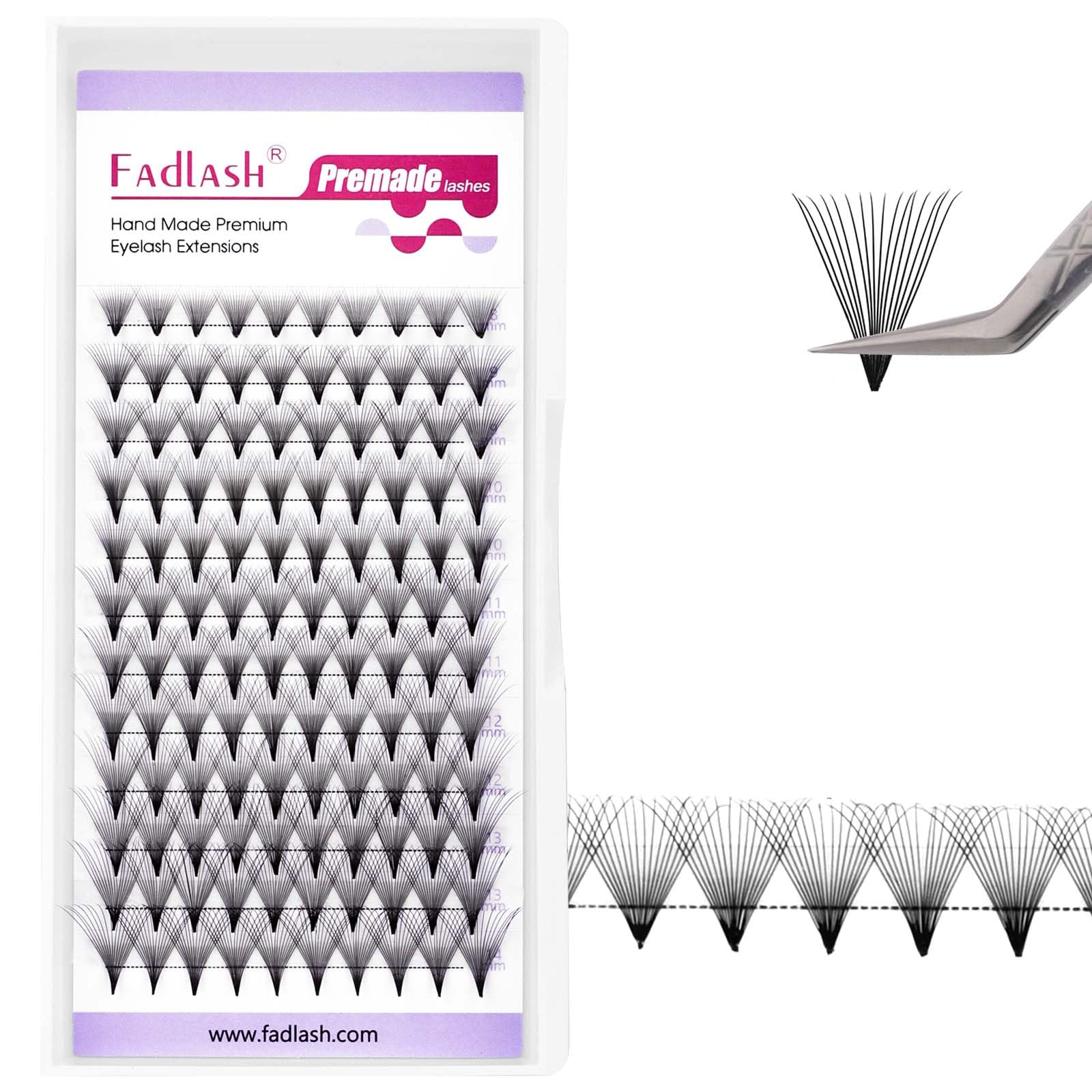Volumen Ruso 10D 0.07mm C Curl 15mm Prefabricados Extensiones de Pestañas Volume Lashes Extension Ruso Pestañas — view 235