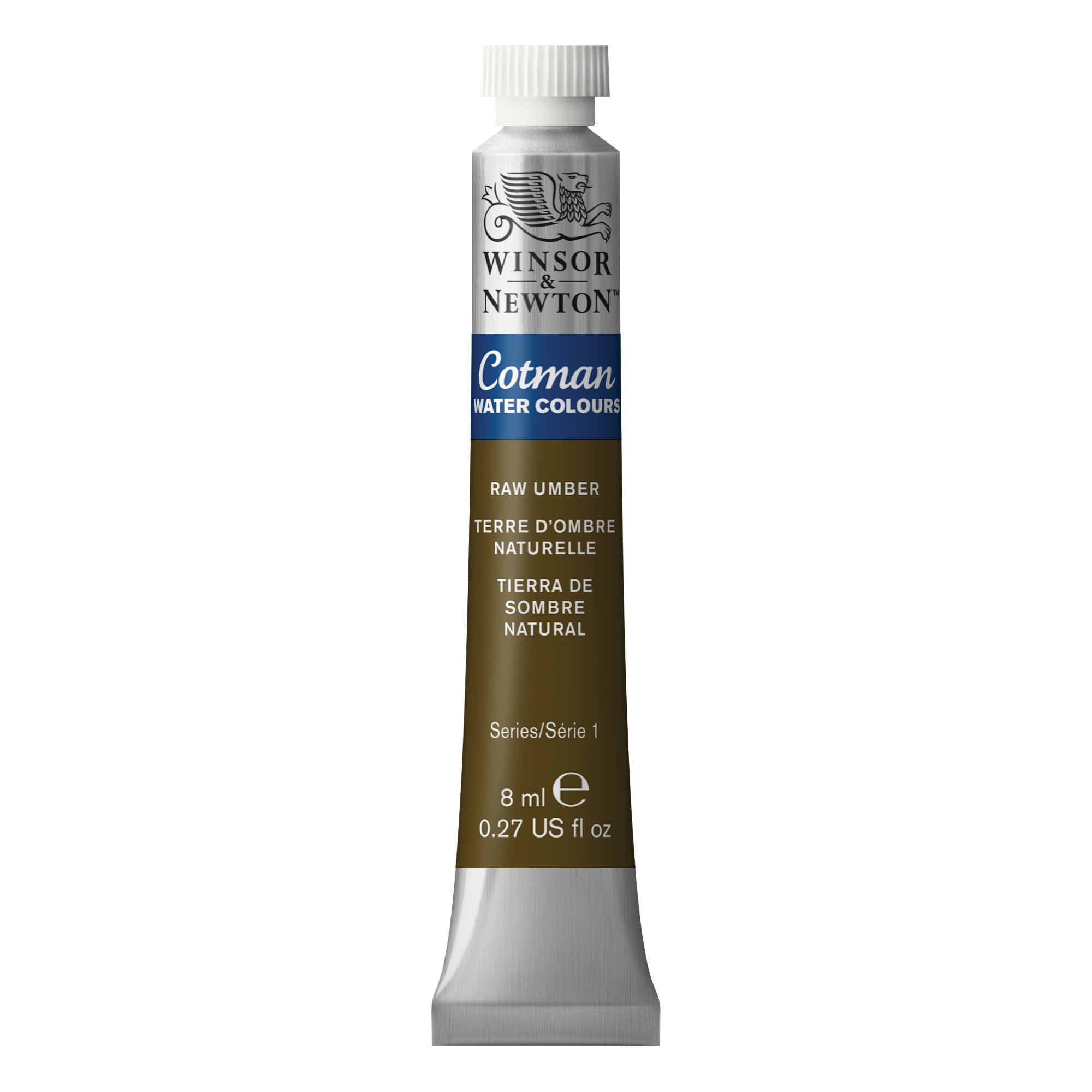 Winsor & Newton Cotman Watercolor Paint, 8ml (0.27-oz) Tube, Raw Umber