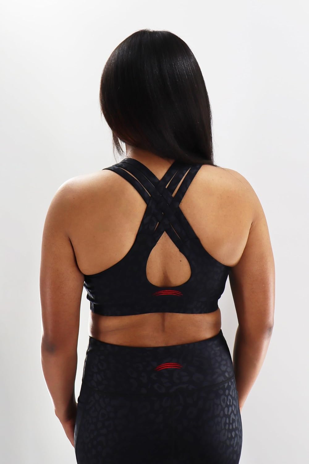 Ohio State Black Leopard Sports Bra