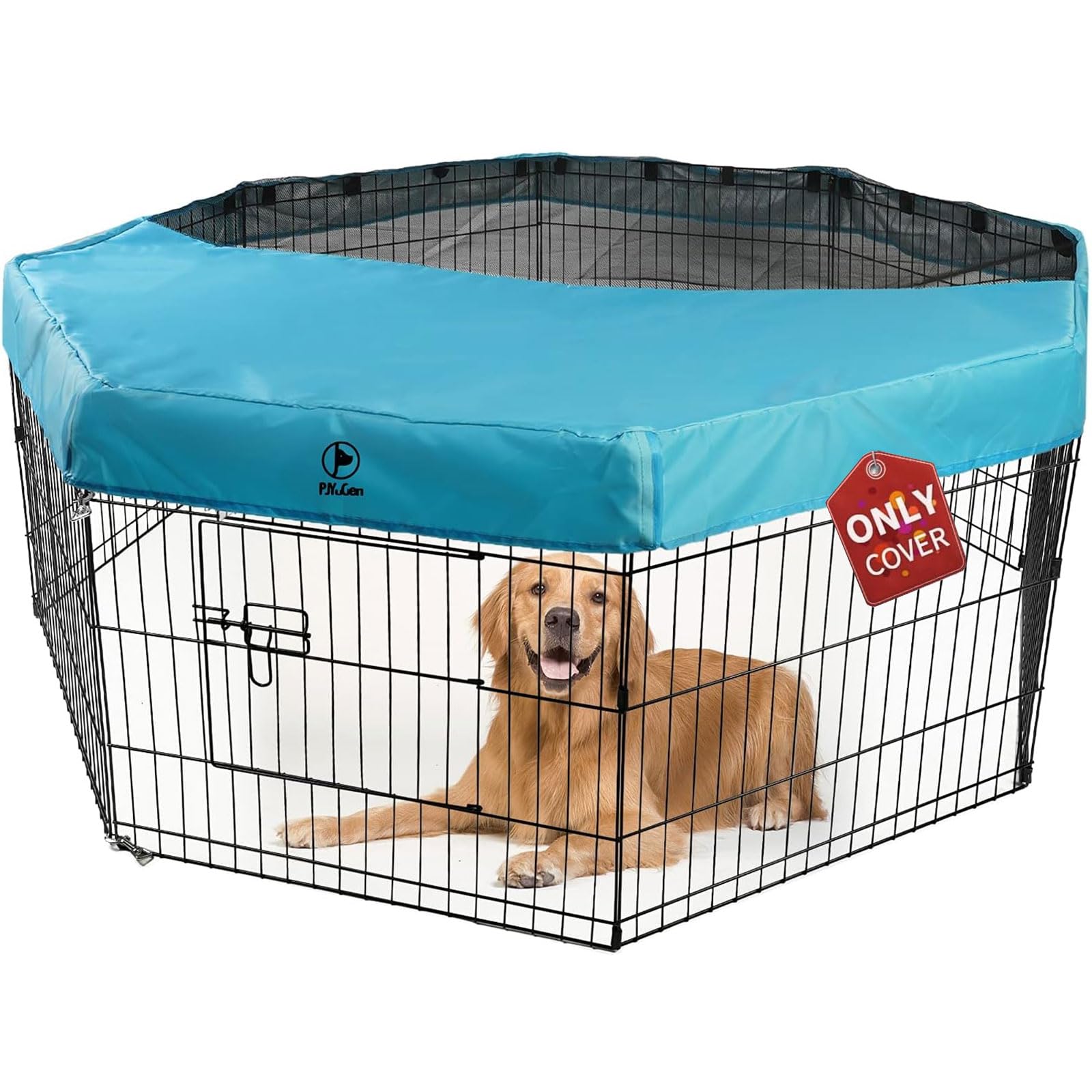 Amazon.co.jp: PJYuCien 犬用プレイサークル メッシュトップカバー、24