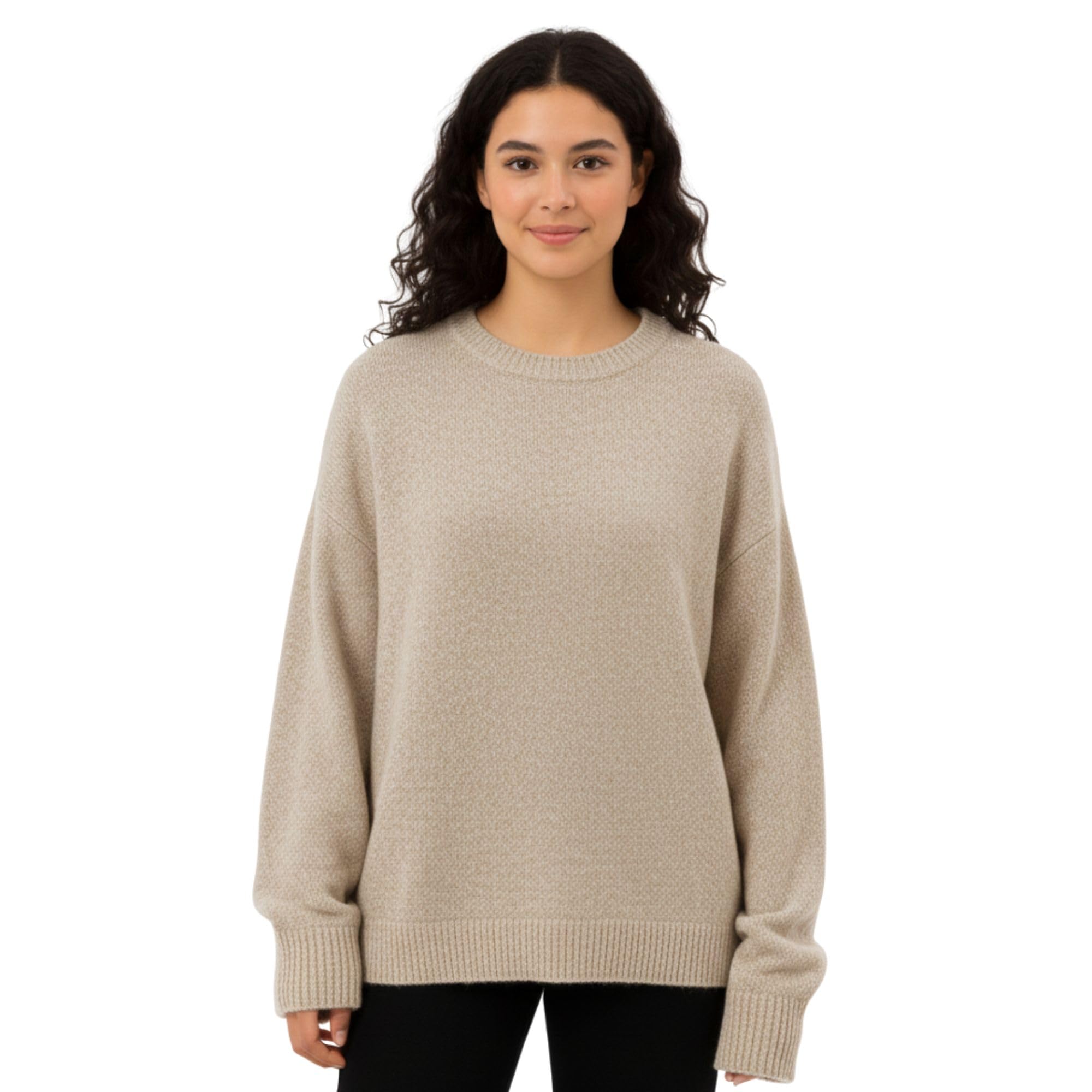 Gamboa Alpaka Pullover Herren Damen Kapuze Leichte Strickpullover Hoodie Winterpullover