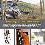 STANEW Échelle Télescopique 3,2 M en Aluminium avec 2 Crochets, EN131 - 7
