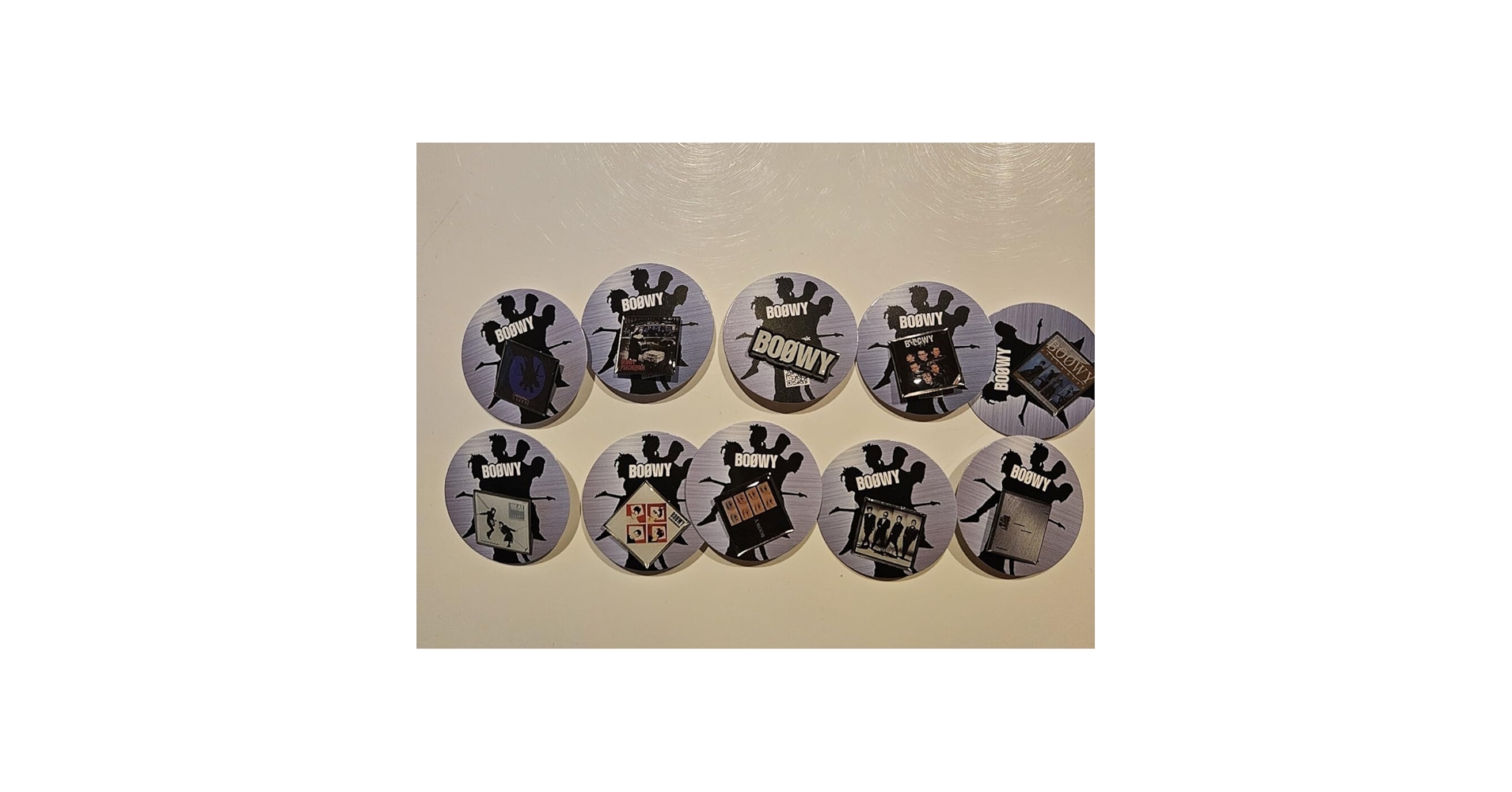 Amazon.co.jp: BOOWY ガチャ コンプリート ボウイ ピンズ