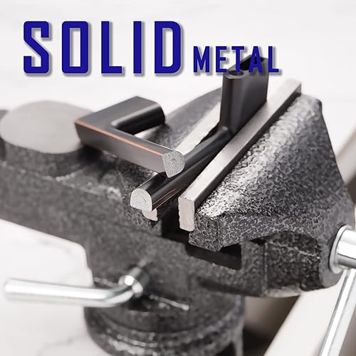 Miniatura 6 de KOOFIZO Paquete de 10 tiradores de gabinete de cocina de níquel cepillado de 6-14 pulgadas, manijas de gabinete de níquel manchado, herrajes