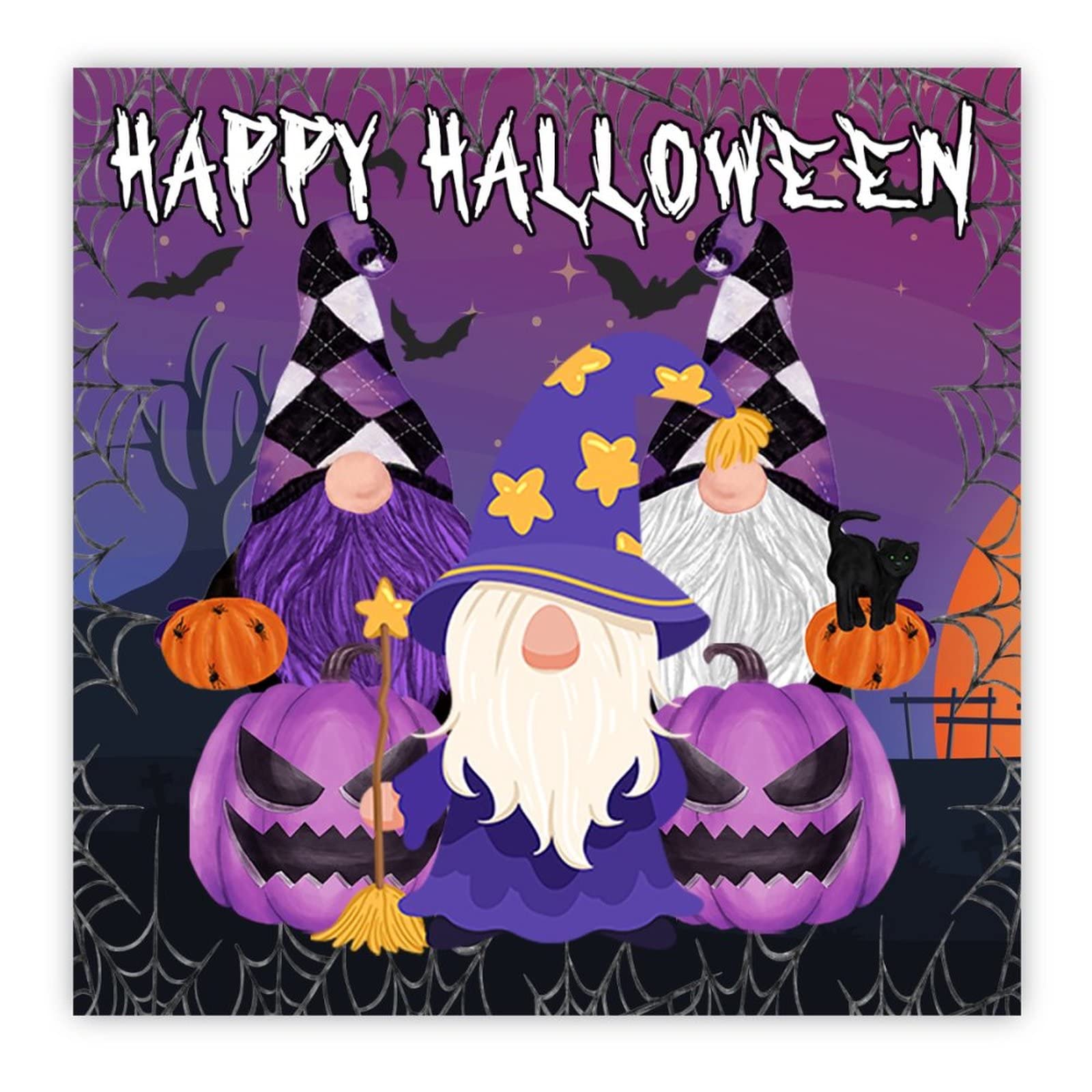 Panneau Happy Halloween en bois décoration murale chambre