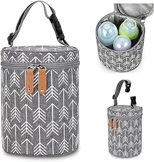 شنطة تبريد لزجاجات الرضاعة وحليب الام من جودرن، شنطة حمل محمولة معزولة للسفر مانعة للتسرب لحماية زجاجة الأطفال في الهواء الطلق، شنطة عازلة مقاومة للماء وقابلة لإعادة الاستخدام لتخزين الزجاجات