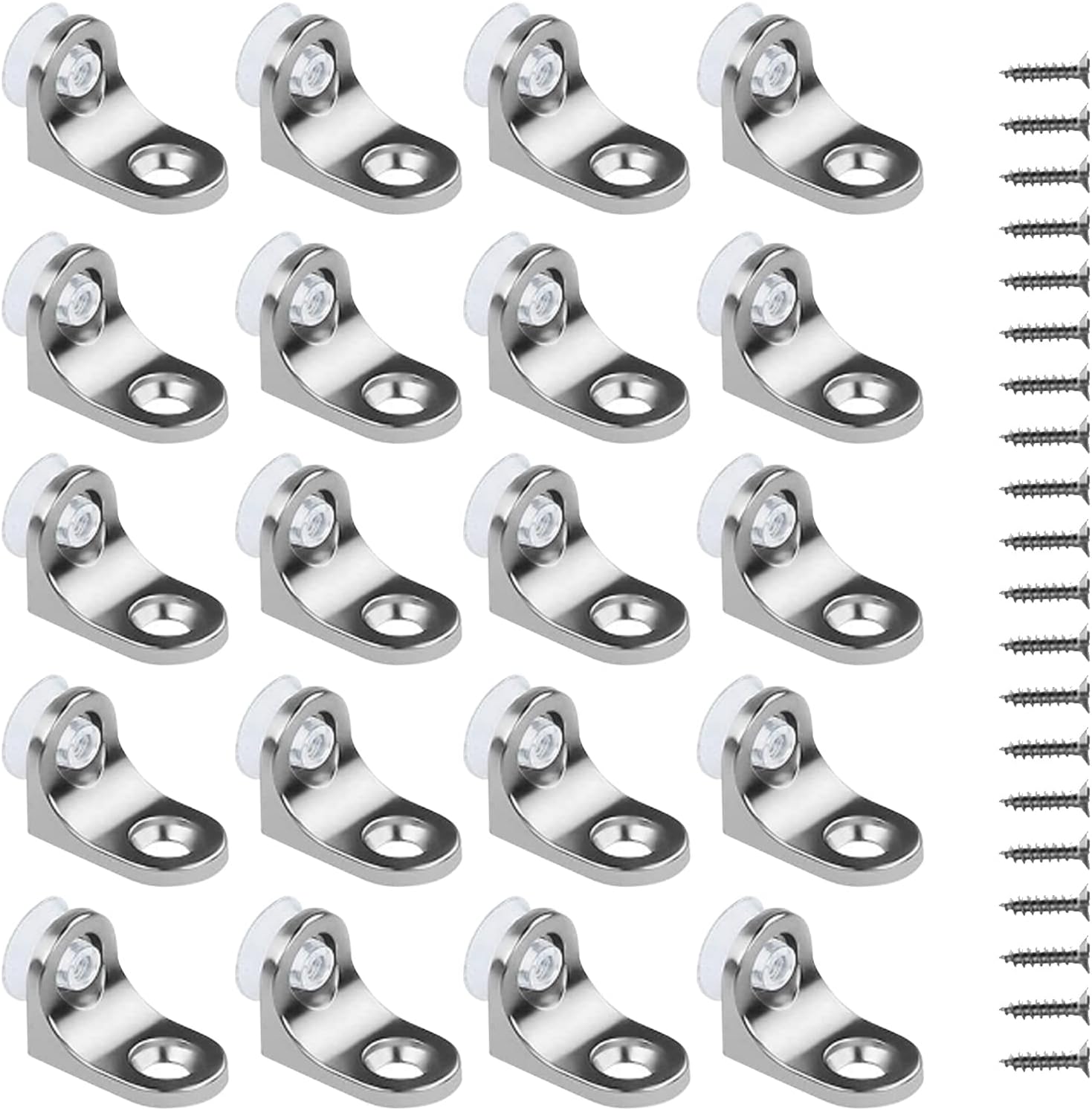 20pcs Right Angle Fixing Bracket,Glass Shelf Support, Shelf Support