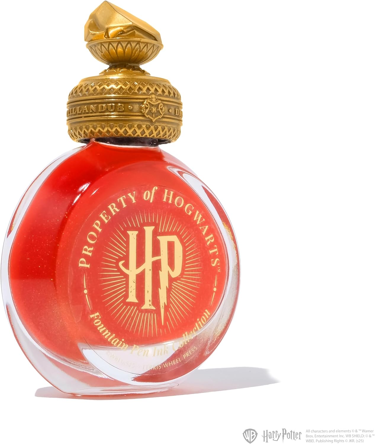 Ferris Wheel Press, Warner Bros., Official Licensed, Harry Potter, Property of Hogwarts™, Limited Edition, The Sorcerer's Stone, Orange-Red with Rose Gold Shimmer, 38ml