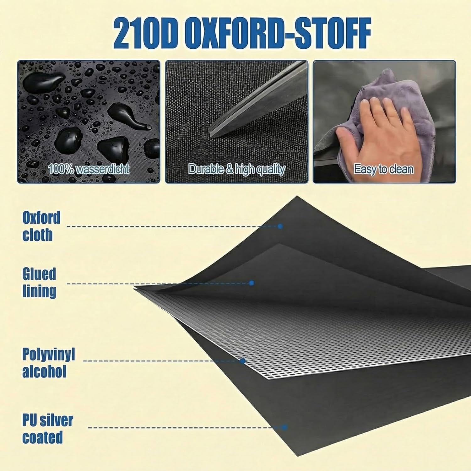Top Half Sedan Car Snow Cover for Stilo(2001-2007) Ox for d Windshield Protector All Weather Waterproof Car Sunshade with Reflective Strips(Black)