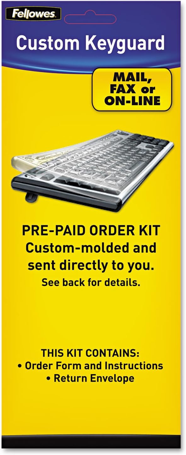 Fellowes 99680 Custom Keyguard Keyboard Cover Kit, Polyfilm