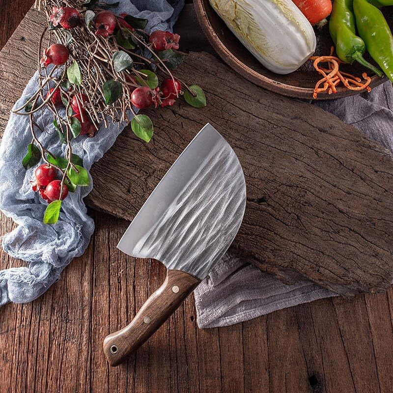 Miniatura 3 de Cuchillo de corte de carne de chef Cuchillo de hueso para cocina Cuchillo forjado fuerte martillo de acero inoxidable Chopper de chef Cuchillos de