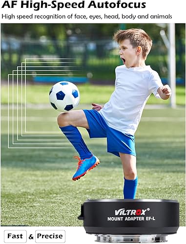Miniatura 4 de VILTROX Adaptador de lente EF-L, adaptador de enfoque automático EF a L, anillo de control de convertidor de lente compatible con Canon EFEF-S lente