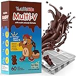 YUM-V\'S - Kids Multivitamin Chewable Chocolate Bears - Multivitamin for Kids Supplement - 16 Vitamins & Minerals - Vitamins Including D, Zinc, C, B Complex & More, 60 Count Pack of 1