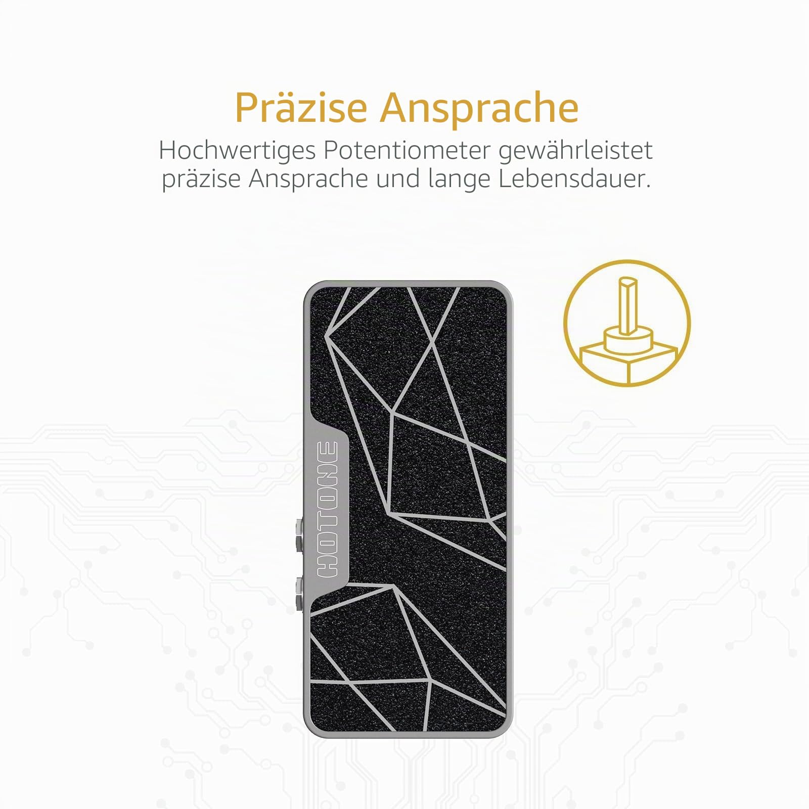 HOTONE Passive Volume Expression Fußschalter 2 in 1 Gitarreneffekt Pedal EXP Ampero II Press