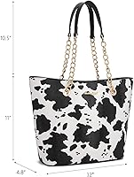 Vista 10 de Montana West Bolso de mano para mujer con asa superior con cadena Gris/Negro